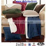 microfiber plush blanket and pillow set