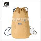 Drawstring Bag Customize Khaki Polyester Drawstring Bag