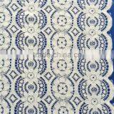 Global Elastic Fashionable Navy Blue Lace Dress Fabric thumbnail-2