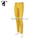 2015 Most Popular Casual Mens Trousers Yellow Color Men Pants