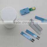 2015 New Design High Quality Big Screen Glucometer With PC-link USB Cable/ Precise Silver Strips/ No Pain Function Lancet Pen Quality Choice thumbnail-6