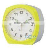 Plastic Oval Shape Table Alarm Clock Bedside Clock, Candy Color Clock thumbnail-2