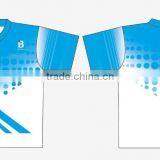 Custom Polyester Hot Sale Sublimation Sky Blue Polo Shirt thumbnail-1