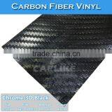 With Air Channel Chrome Gold 3D Carbon Fiber Car Wrap Vinyl Film thumbnail-2