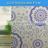 F011 Indoor 3-5 Years Glitter Frost Adhesive Stickers Window Film Glass thumbnail-1