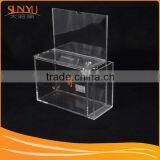 Customized Shape Clear Acrylic Donation Box