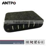 5 Port USB Charging Hub Quick Charge 2.0 Plush Power Bank thumbnail-2