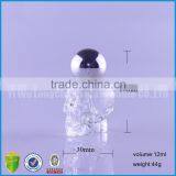 Wholesale Clear 8ml 12ml Empty Cosmetic Glass Liquid Bottle With Metal Cap thumbnail-3