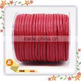 Red Nappa Sheepskin Leather Cord With Outer Stitched for Fashion Jewelry Findings thumbnail-3