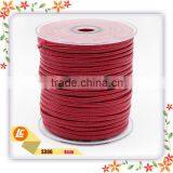 Red Nappa Sheepskin Leather Cord With Outer Stitched for Fashion Jewelry Findings thumbnail-2