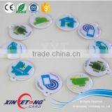Hot Sell Smart Epoxy RFID /NFC Tag, 13.56MHz Ntag213 Ticket, CMYK Printing With Logo