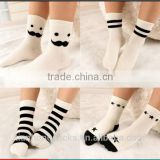 Classic black and white cotton socks children socks