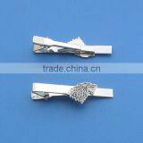 silver animation movie character wolf shape metal tie bar