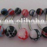 Body Piercing Jewelry,Acrylic Belly Ring thumbnail-1