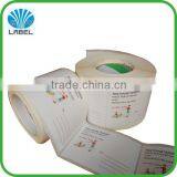 Custom Packaging Sticker Roll,permanent Adhesive Sticker Packaging,waterproof Vinyl Sticker Label