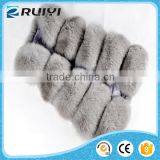 Women Fake Fur Vest Jacket Black thumbnail-3