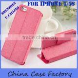 Royal Quality Leather Wallet Case For IPhone 5 5S,Small Order Accept! thumbnail-1