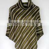Top Quality Fashion Winter Knitted Woven Capes