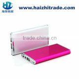 Metal Super Slim Power Bank Promotional Usb Power Bank Portable Backup Charger for Mobile Phone