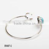 European and American Fashion Exquisite Moon Gemstone Bangle thumbnail-3