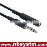 6.35mm Stereo Male to 6.35mm Stereo Female Cable