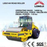 Hudraulic Single Drum Vibratory Roller LSD214H Hydraulic Road Roller (Operating Mass:14000kg, Centrifugal Force:290/200kn) thumbnail-1