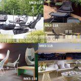 New Design Rattan Wicker Garden Sofa Set Furniture (1.2mm Alu Frame With Powder Coated,10cm Thickness Cushion 250gr) thumbnail-1