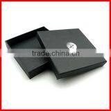 Top Grade Luxury Black Gift Custom Logo Printed Scarf Packaging Box