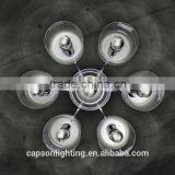 Modern Desingn Glass Shade Indoor Ceiling Lamp With Chandelier thumbnail-2