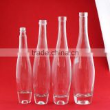 New design glass bottles 375ml empty bottle for beverage 12oz glass bottle