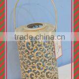 Metal Lantern With Cream Color
