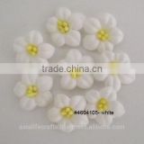 100 pcs handmade White Mini Sage Rose paper flower
