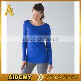 Custom New Products Dry Fit Womens Yoga Tee Elegant Sports Apparel Wholesale t Shirt thumbnail-5