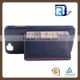 Manufacturer Wholesale Flip PU Leather Back Wallet Card Pocket Kickstand Cover For Wiko Rainbow 4G Fast Delivery thumbnail-5