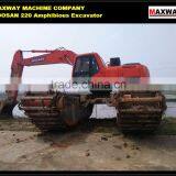 China Cheap ~ 22 Ton Floating Pontoon Undercarriage Excavator with 1.1 m3 Bucket for sale , CE , EPA , Model: MAX225SD