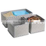 Chevron Fabric Storage, Dresser Drawer Organizer -3 Piece Set thumbnail-3