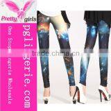 Sexy Spandex Galaxy Leggings,Yoga Gym Pop Pants,Galaxy Print Stretch Pants thumbnail-6