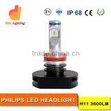 Wholesale 20W H11 LED Car Headlight Kits Super Bright 3600LM H4 H7 Rtd Led Motorcycle Headlight