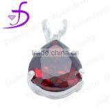 Fashion Good Quality Ziron Products CZ Main Stone Pendant Silver Jewelry thumbnail-1