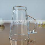 250ml Clear Coffee Cup With Handle Glass Mug for Sale thumbnail-3