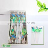 Nature Flexible straws with butterfly ass