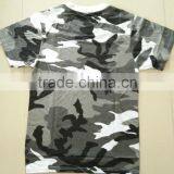 OEM 60% Cotton 40% Polyester Jersey Grey Camouflage Military Plain T Shirt thumbnail-2