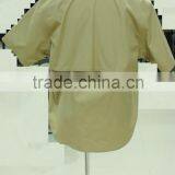 OEM Men's Poplin Khaki Short Sleeve Work Shirt thumbnail-2