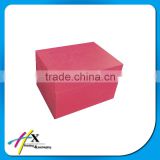 Red Color Double Layer Wood Jewelry Box For Lady