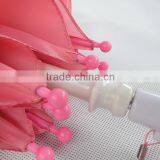 Promotional Solid Pink Color Fiberglass Kids Umbrella thumbnail-3