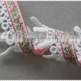 Hot Selling Jacquard Tape Trim With Tassel, Fringed Polyester Jacquard Fabric thumbnail-5