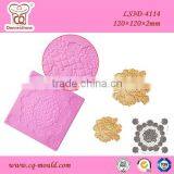 New Design 3d Silicone Lace Mat for Cake Decorationg Manufacturer