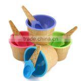 Hot Selling Ice Cream Cup With Spoon Price Mini Design Plastic Ice Cream Cup thumbnail-3