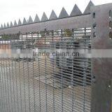 Border Protective PVC Coated & Hot Dip Galvanized 8 Guage Wire 1/2"x3" Mesh Count Welded Mesh Fence Panel With H Supporting Post thumbnail-5