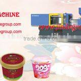 NINGBO JINDE Ice Cream Food Thin Wall Box Injection Mould and Injection Molding Machine